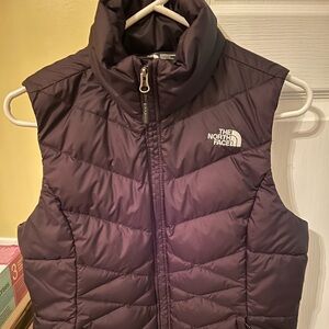 North Face medium black puffer vest